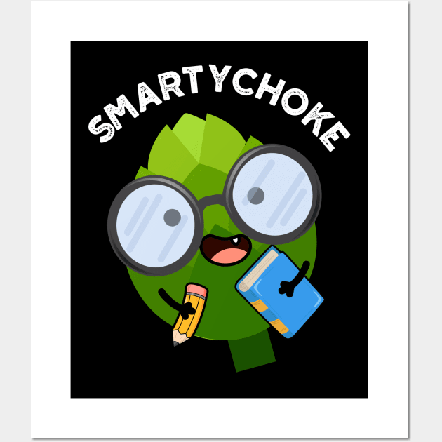 Smartychoke Funny Veggie Artichoke Pun Wall Art by punnybone